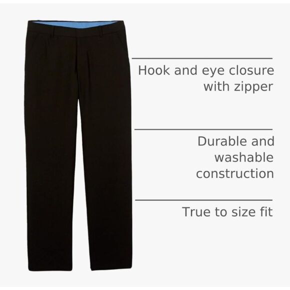 EUC Izod Black Dress Pants - Size 12 - Picture 2 of 9